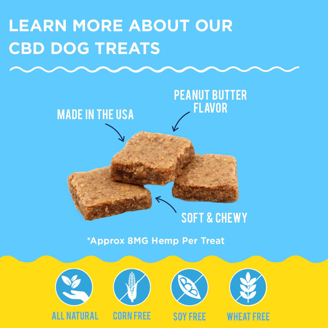 240MG HEMP DOG TREATS PEANUT BUTTER FLAVOR